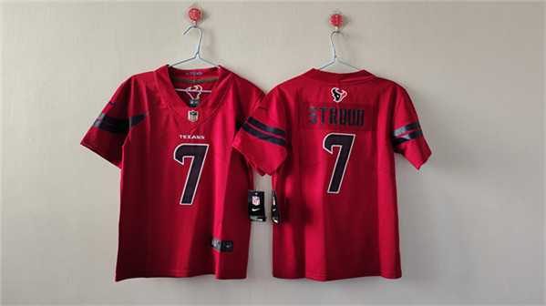 Women%27s Houston Texans #7 C.J. Stroud Red Vapor Untouchable Limited Stitched Jersey